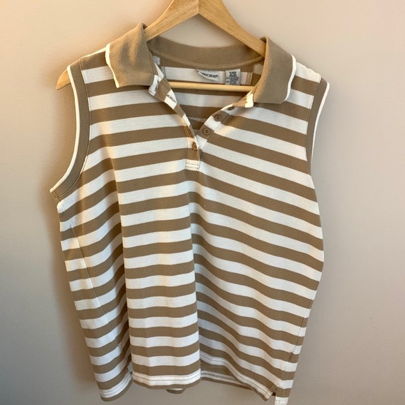 Vintage oversized striped sweater vest - Picture 2 of 4